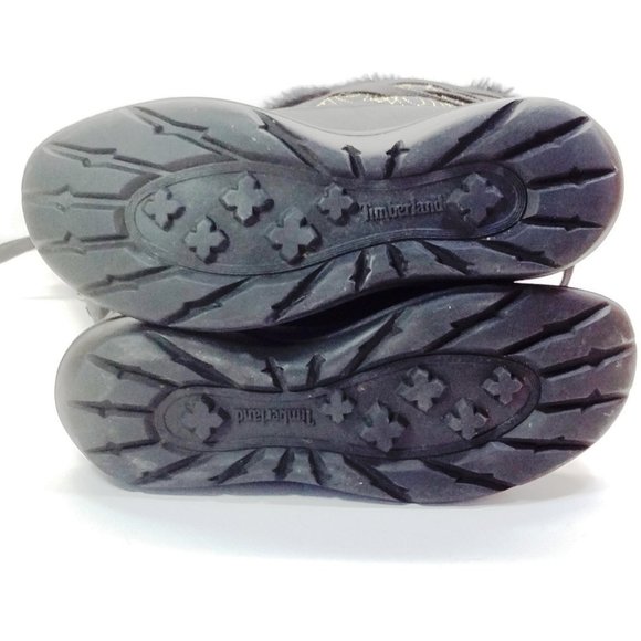 Timberland Black Gold Genuine Leather Boots Size 7 - Picture 8 of 10